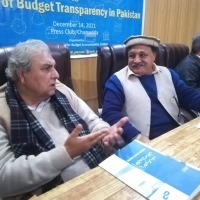 Salman Shah Secretary Charsadda Press club is sharing his view on the budget transparency report.